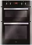 Choose from either a built-in double oven, to install and cook at eye level, or a built-under model that fits