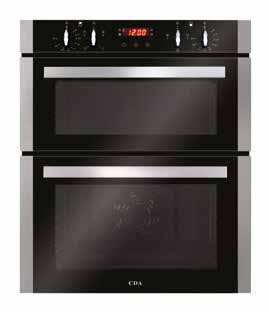 Double ovens DC740 Built-under electric double oven Top oven DC940 Built-in electric double oven Top oven Main oven Main oven Touch control programmable electronic clock/timer Easy clean enamel