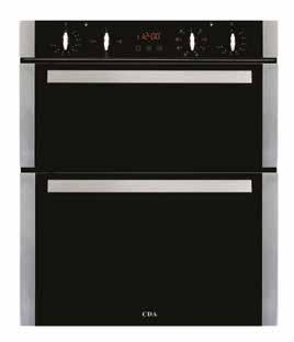 Double ovens DK751 Built-under electric double oven Top oven DK951 Built-in electric double oven Top oven Main oven Main oven Touch control programmable electronic clock/timer Easy clean enamel