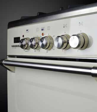 There are telescopic shelves to help with getting food in and out of the oven safely and catalytic liners that will keep your oven caivities cleaner, cutting down