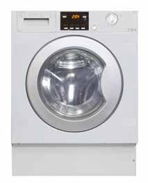 wash LED display Safety key lock Anti-crease function Extra rinse function Intensive wash function Acoustic signal for end of programme White 2kW 13A Noise level: wash 57 / spin 75dBA Energy rating: