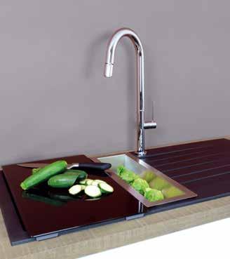 Our range includes taps to suit every kitchen from minimalist styles in stainless steel,
