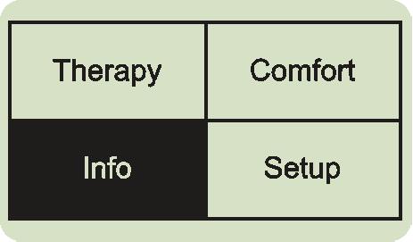 Start therapy 1. From the main menu, turn the control wheel to Therapy and press. 2.