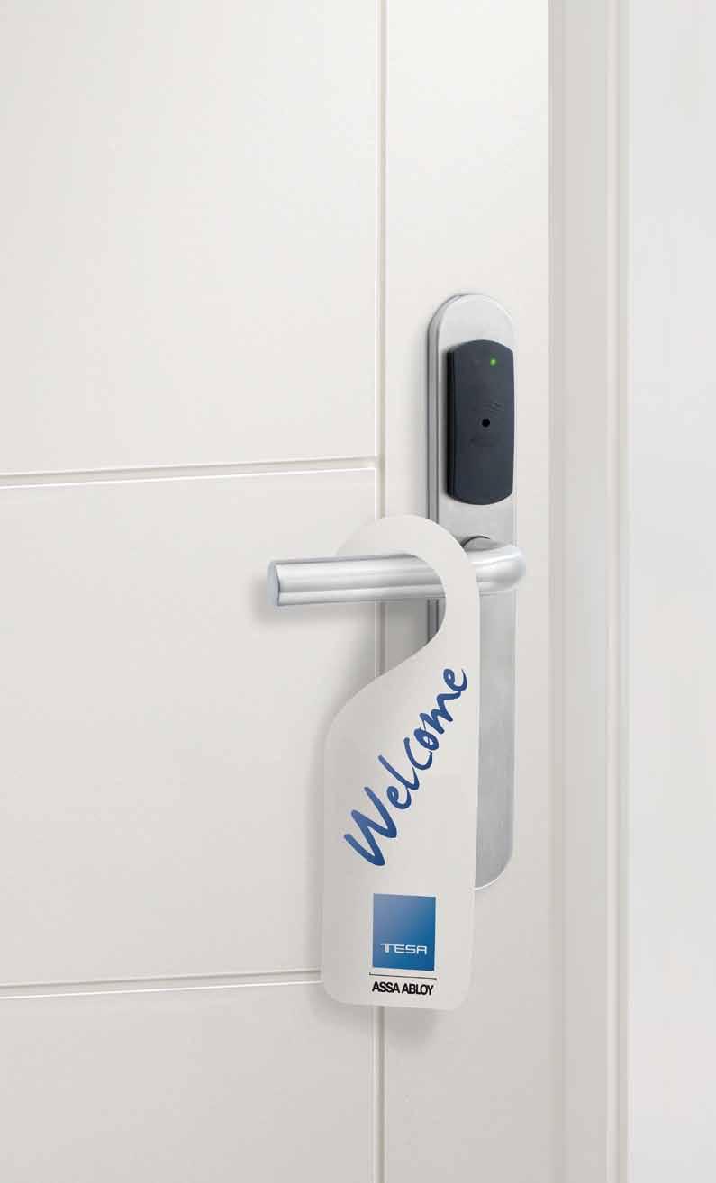 The only electronic locking system for hotels, halls of residence, geriatric hospitals that