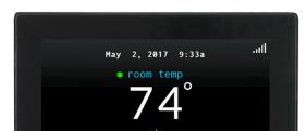 For Software Versions 1.1, 1.2 Integrated motion sensor allows the system to make automatic set point changes, based on occupancy, to provide the optimum home comfort and energy savings.