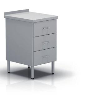 2-295 2-296 Three-drawer standing cabinet Four-drawer standing cabinet 2-299 Standing cabinet with sink three fully-retractable drawers mounted on telescopic rails with braking function equipped with