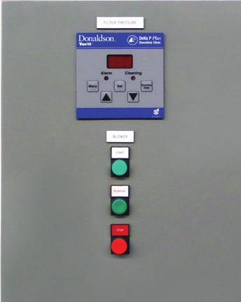 MESSER CONTROL PANEL STANDARD MESSER CONTROLLER Solid-state product provides pressure drop measurement, digital display, and pressure drop control with an alarm function.