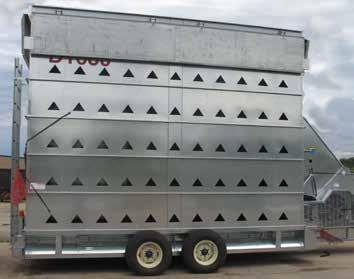 fill systems would tow with the hinged sides & ends in the downward position and secured with shipping brackets. Level auger system or gravity fill system are assembled on site.