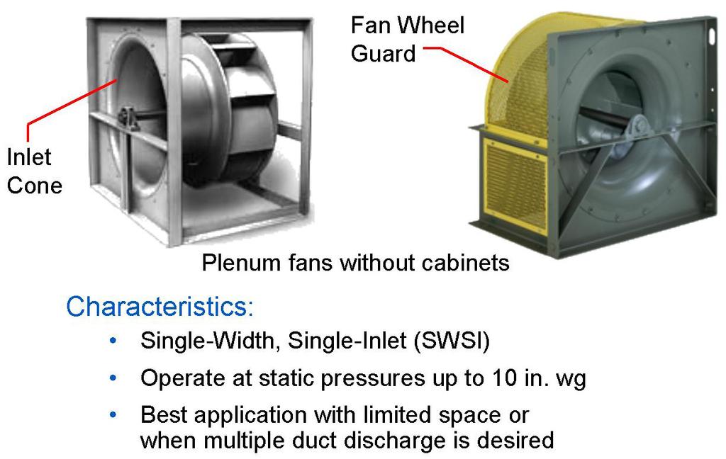 though they cost more than forward-curved fans. In those areas of applications where either type of fan could be used, it is prudent to make both selections and compare.