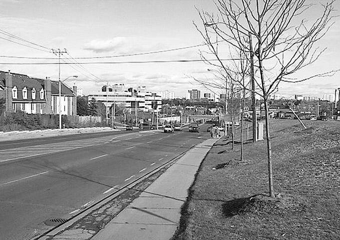 View along Sheppard Avenue looking east near Provost Drive Looking north along the railway tracks VISION FOR A NEW COMMUNITY The study area, informally known as the Bessarion- Leslie area, is located