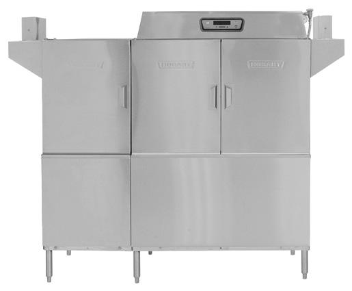 Item # Quantity C.S.I. Section 11400 DISHWASHER STANDARD FEATURES 202 racks per hour Opti-RinSe system Rapid Return Conveyor Drive Mechanism Insulated hinged double doors with door interlock switches 19.