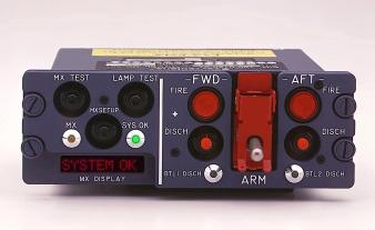 Press to test all CDU lamps LEDs. Control Display Unit (2 Bay) Designed by pilots, for pilots. Illuminates when fire is detected.