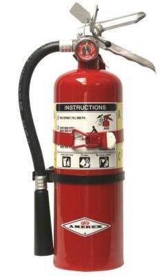 Fire Extinguishers Fire extinguisher classification markings are located