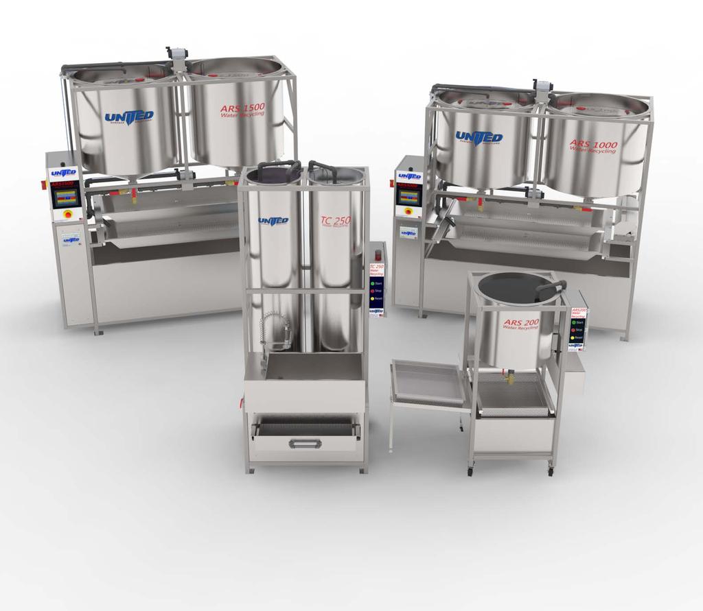 Water Recycling ARS1500 ARS1000 TC250 ARS200 United s deburring machines paired with its automated water recycling systems allow processes to run around the clock by processing wastewater in large