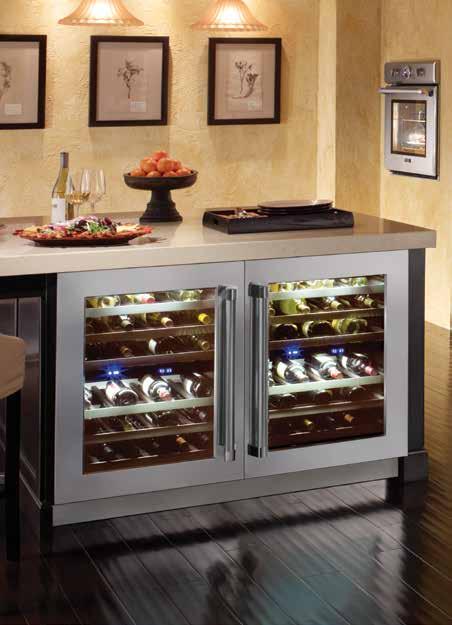 ALL UNDER-COUNTER REFRIGERATION UNITS INCLUDE THESE FEATURES SOFTCLOSE DOORS AND DRAWERS The exclusive, innovative hinge and advanced slide provide a new level of luxury with a gentle, automatic