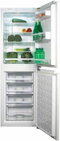 fw951 Integrated 50/50 combination frost free fridge freezer Fridge features LED interior lighting Super cool function Door open alarm Electronic control 4 glass shelves 1 humidity controlled salad