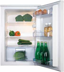 ff121 Freestanding/under counter larder fridge Interior light 3 glass shelves 1 salad crisper drawer 3 in-door balconies 2 egg trays Energy efficiency rating Energy rating: A+ Energy consumption