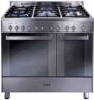 90cm Range cookers rc9322 90cm wide All gas 6 burner gas hob Twin cavity oven, 3/5