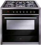 ceramic hob Twin cavity oven, 8/5 functions More details on p18 120cm rv1200 120cm wide