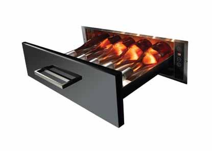 fwv160 Integrated wine cooling drawer This wine cooling drawer is cleverly designed to be integrated behind a standard kitchen drawer front.