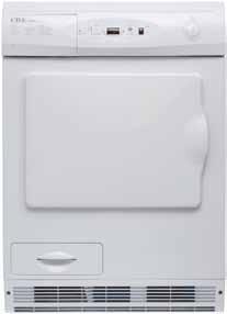 h 7kg dry load 596 530 850 ci560 Freestanding condenser dryer This condenser dryer can be conveniently fitted anywhere in the home, without the need for venting.