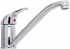 tc10 Standard single lever tap Single flow Minimum pressure 0.