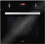 Single ovens sc612 Seven function electric multi-function oven White Black Touch control programmable clock/timer Easy clean enamel interior Interior