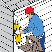 Reduce excess moisture in the house. Improve house ventilation. Install or repair flashing to lead rain away from wall.