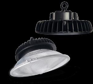 High bay fixtures. Light can be dimmed to ideal brightness levels to save energy and achieve the exact light level needed for your application.