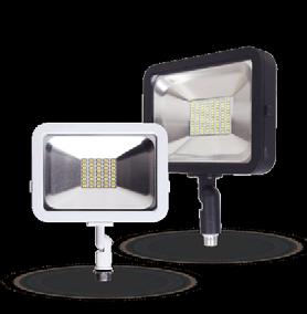 LED SMD Compact Floodlight with knuckle ASD-CSFL Our UL and 4.2 Compact Flat floodlights measure around 1 inch thick making it one of the thinnest, yet durable floodlights on the market today.