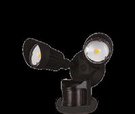 Security light fixtures equipped with photocells turn on automatically as the sun goes down and off again at sun rise, once