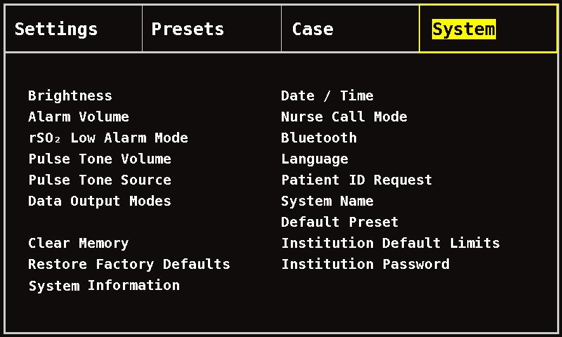 System Menu Screen System Menu Screen This section contains: Description of the System Menu System Menu procedures (see page 48) System Menu Description The System Menu screen (figure 22) allows the