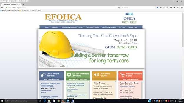 Continuing Education Credit Wait 24 hours and then Go to http://www.efohca.org and click on Request Your Certificates in the column entitled Live Teleconferences & Webinars.