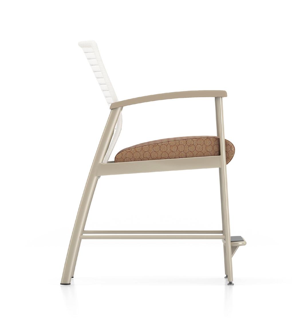 12 13 SOLIS EASY ACCESS With the larger footprint of this chair, and the critical importance of stability for the user, we have included adjustable glides