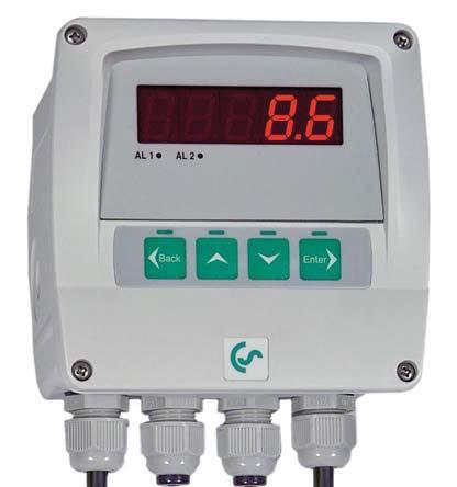 Dew point monitoring DS 52 for refrigeration driers Consisting of: - Digital process meter DS 52 (0500 0009) - Standard measuring chamber - Dew point sensor FA 510 (0699 0512) The measuring range of