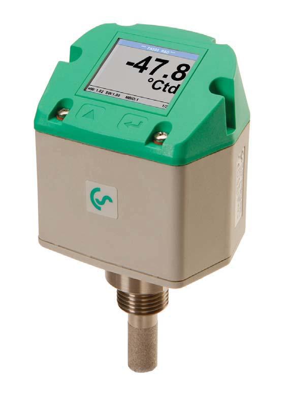 Dew point sensor FA 500 from -80 to 20 Ctd FA 500 is the ideal dew point measuring instrument with integrated display and alarm relay