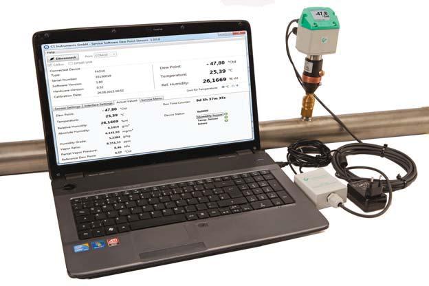 CS Service Software for FA 5xx dew point sensors For FA/VA sensors including PC connection set, USB adapter and interface adapter to the sensor.