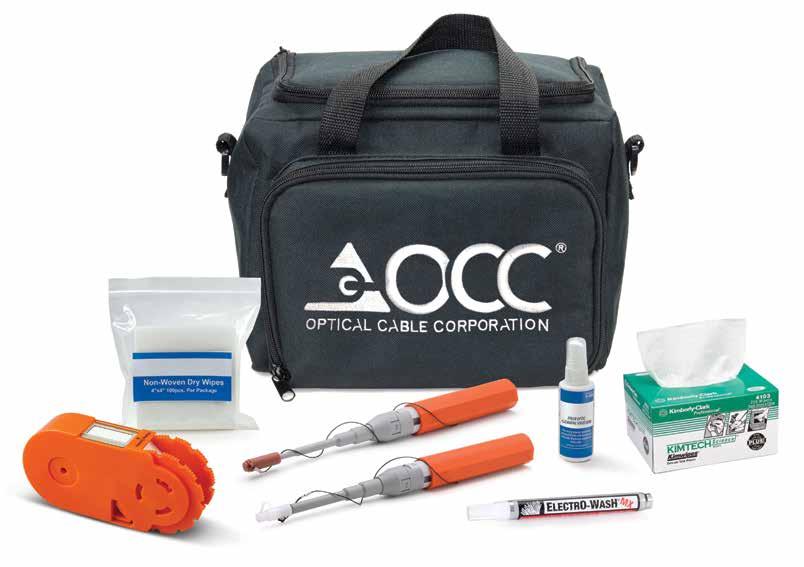 XPRESS ULTRA FIBER CLEANING KIT OCC Soft Case 4x4 Non-Woven Wipes Xpress Ultra Cassette Cleaner Xpress Ultra Cleaner Cleaning Solvent Lint Free Wipes Fiber Optic Cleaning Pen XPRESS ULTRA FIBER