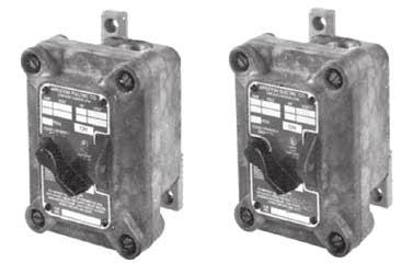 TUMBLER SWITCHES N1 INTRAGROUND SERIES: NON-METALLIC TUMBLER SWITCHES: EXPLOSIONPROOF NON-FACTORY SEALED UL Standard: UL 894, UL 1203 UL Listed: E10523 Class I, Division 1 and 2, Groups C, D NEMA 3R,