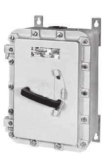DISCONNECT SWITCHES EDS HEAVY DUTY DISCONNECT SWITCHES: EXPLOSIONPROOF, DUST-IGNITIONPROOF UL Standards: UL 98, UL 1203 UL Listed: E10557 Class I, Division 1 and 2, Groups C, D Class II, Division 1