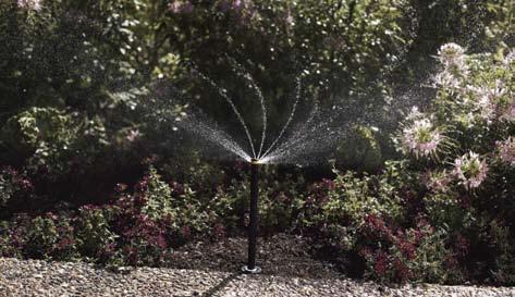 shorter, precise periods of watering to eliminate runoff. Rotary Nozzles deliver water at a lower rate; this allows sufficient soak-in time to prevent runoff.