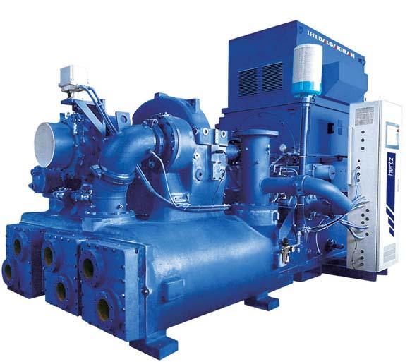 EASY MAINTENANCE Hertz Kompressoren turbo compressors are designed and manufactured to be simple and durable in order to reduce maintenance costs.