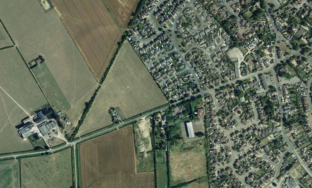 Site Background Located on the western edge of Sawtry, the site is bordered to the north by Sawtry Brook and open land, to the west by Glebe Farm, and to the south by Gidding Road and residential