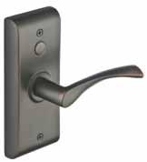 EMTouch Brass Keypad Leverset Shown in Oil Rubbed Bronze