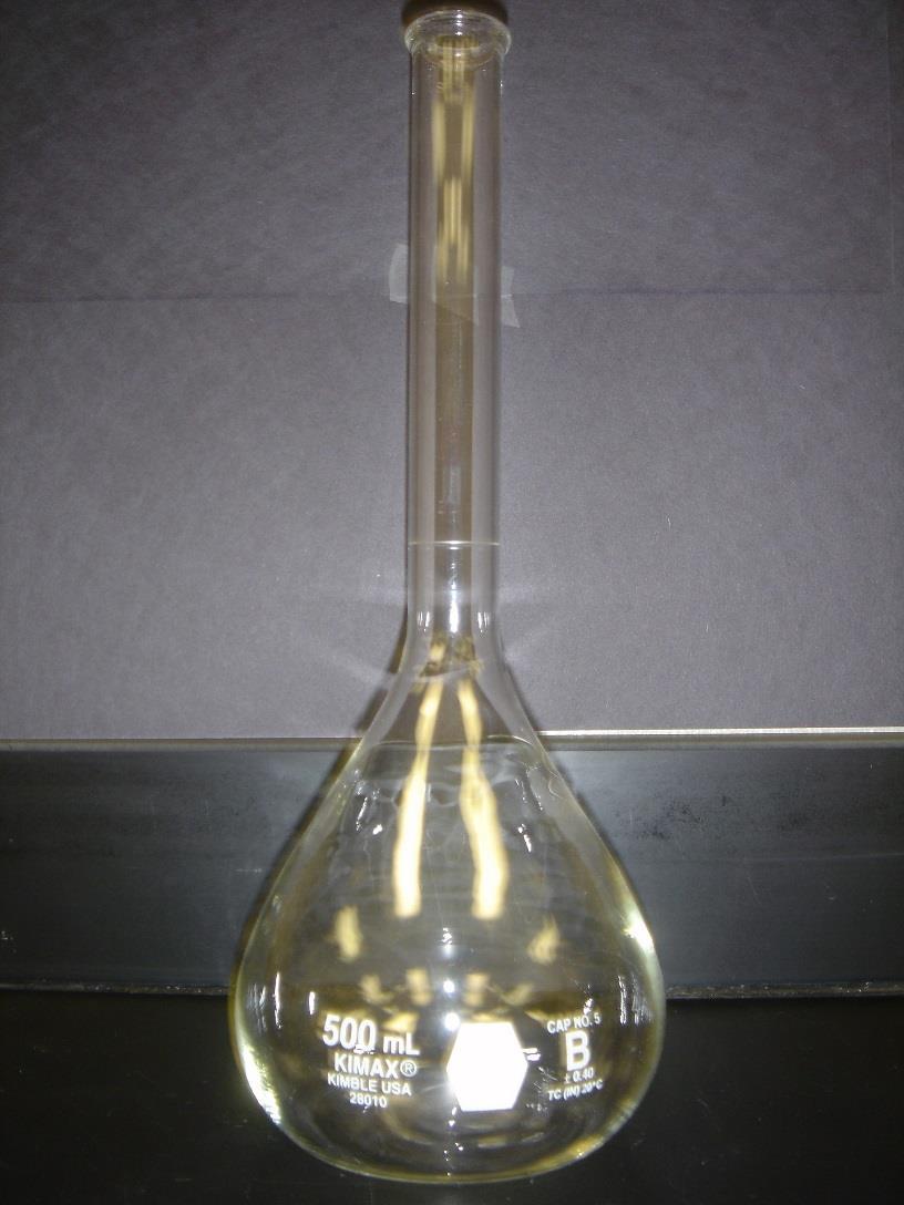 Volumetric Flask A volumetric flask is used to measure an exact quantity