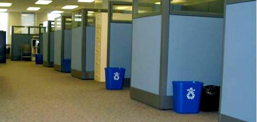 Be sure to pair each trash container with a recycling bin.
