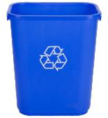 Types of Recycling Bins 28 ⅛ Quart Bin Offices and work stations 22 Gallon Bin Copy rooms and near printers 23 Gallon Bin Copy rooms,