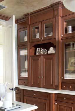 Solution: Butler s Pantry Responding to this need, Timberlake created this butler s pantry in its Rushmore Maple Mocha Rushmore Maple Mocha cabinetry.