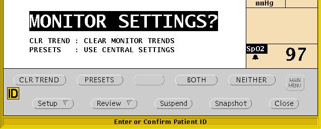prompt. If you assign another patient s ID number, the Acuity System could combine patients Full Disclosure review information. If the indicated patient is the correct patient, press YES.
