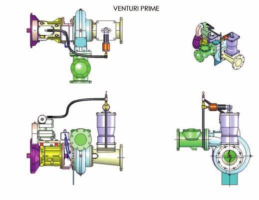VENTURI PRIME OPTION VENTURI PRIME OPTION Cornell has created a venturi priming option, utilizing a compressor driven by the pump shaft and lubricated